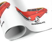 Classic red 1948 automobile cadeaupapier (Rol Hoek)
