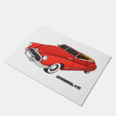 Classic red 1948 automobile deurmat (Schuin)