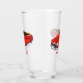 Classic red 1948 automobile glas (Links)