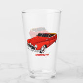 Classic red 1948 automobile glas (Voorkant)