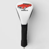 Classic red 1948 automobile golfheadcover (Voorkant)
