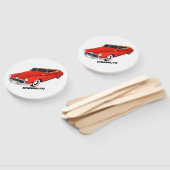 Classic red 1948 automobile handwaaier (Niet-gemonteerd)