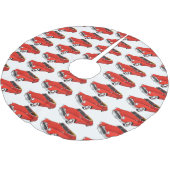 Classic red 1948 automobile kerstboom rok (Gekanteld)