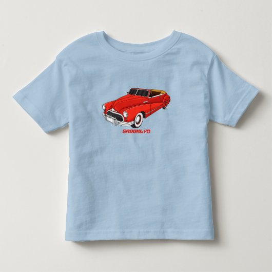 Classic red 1948 automobile kinder shirts (Voorkant)