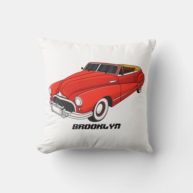 Classic red 1948 automobile kussen (Voorkant)