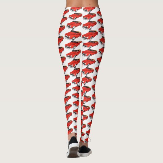 Classic red 1948 automobile leggings (Achterkant)