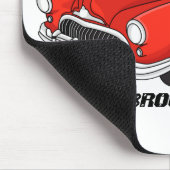 Classic red 1948 automobile muismat (Hoek)