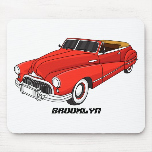 Classic red 1948 automobile muismat (Voorkant)