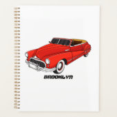 Classic red 1948 automobile planner (Voorkant)