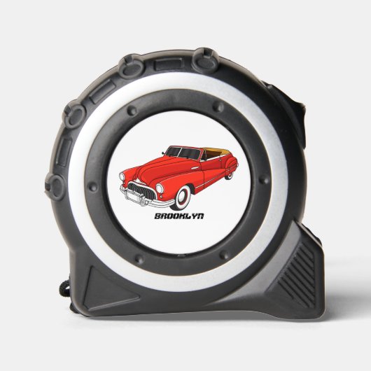 Classic red 1948 automobile rolmaat (Voorkant)