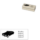 Classic red 1948 automobile rubberstempel (Gestempeld)