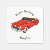 Classic red 1948 automobile servet (Voorkant)