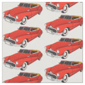 Classic red 1948 automobile stof (Close Up)