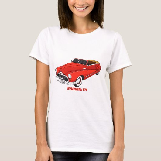 Classic red 1948 automobile t-shirt (Voorkant)