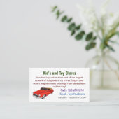 Classic red 1948 automobile visitekaartje (Staand voorkant)