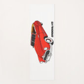 Classic red 1948 automobile yogamat (Voorkant)