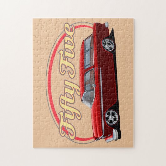 Classic Red 1955 Legpuzzel (Verticaal)