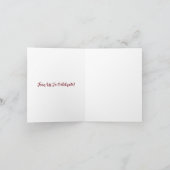Classic Red Afstuderen Invitation Briefkaart (Binnen)