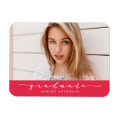 Classic Red Afstuderen Photo Magnet Magneet (Horizontaal)