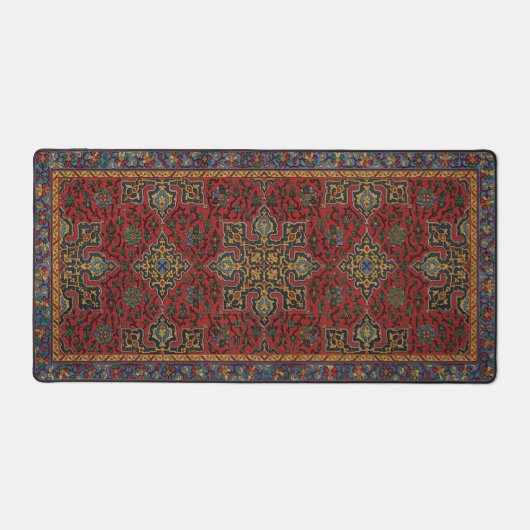 Classic Red and Blue,Persian Rug Carpet Pattern Bureaumat (Voorkant)