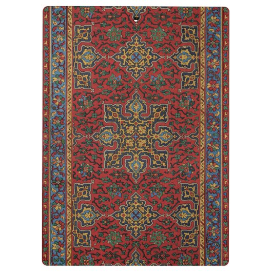 Classic Red and Blue,Persian Rug Carpet Pattern Klembord (Achterkant)