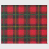 Classic Red and Green Christmas Tartan Plaid Cadeaupapier (Vlak)