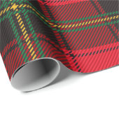 Classic Red and Green Christmas Tartan Plaid Cadeaupapier (Rol Hoek)