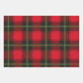 Classic Red and Green Christmas Tartan Plaid Inpakpapier Vel (Voorkant 3)