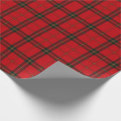 Classic Red and Green Tartan Plaid Pattern Cadeaupapier (Hoek)