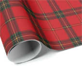 Classic Red and Green Tartan Plaid Pattern Cadeaupapier (Rol Hoek)