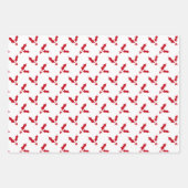 Classic Red and White Holiday Inpakpapier Vel (Voorkant 2)