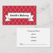 Classic Red Banner Visitekaartje (Voorkant / Achterkant)