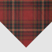 Classic Red, Black & Gold Kerstmis Tissuepapier (Detail)