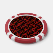 Classic Red Black Pattern Poker Chips (Enkel)