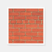 Classic Red Brick Paper Napkin Servet (Voorkant)