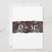 Classic Red Burgundy slaat de datum op, plaats 2 f Kaart (Achterkant)