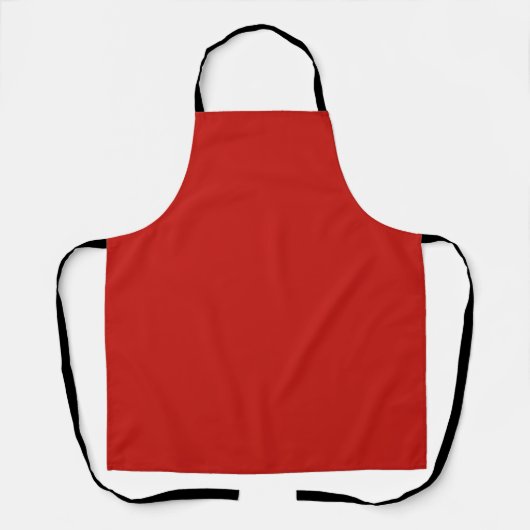 Classic Red Christmas Kitchen Cooking Apron Schort (Voorkant)