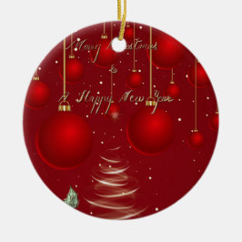  Classic Red Christmas Ornaments Christmas  Keramisch Ornament