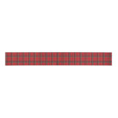 Classic red Christmas plaid simple holiday Grosgrain Lint (Voorkant)