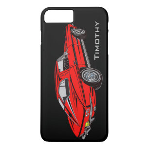 Classic Red Corvette Design Smartphone hoesje
