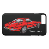 Classic Red Corvette Design Smartphone hoesje (Achterkant (Horizontaal))