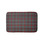 Classic Red Dark Blue Green Plaid Pattern Badmat (Voorkant)