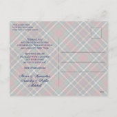 Classic Red Dark Blue Green Plaid Pattern Feestdagenkaart (Achterkant)