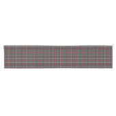 Classic Red Dark Blue Green Plaid Pattern Korte Tafelloper (Horizontaal)