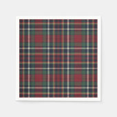 Classic Red Dark Blue Green Plaid Pattern Servet (Voorkant)