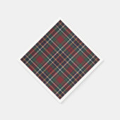 Classic Red Dark Blue Green Plaid Pattern Servet (Hoek)