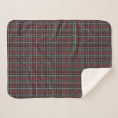 Classic Red Dark Blue Green Plaid Pattern Sherpa Deken (Voorkant (horizontaal))