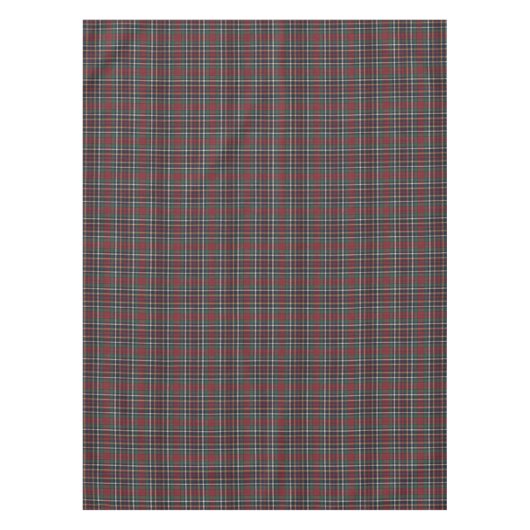 Classic Red Dark Blue Green Plaid Pattern Tafelkleed (Voorkant)