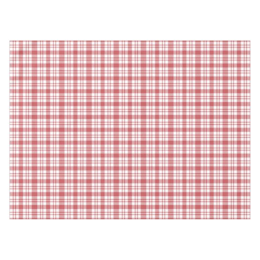 Classic Red en White Checkered Pattern Tafelkleed (Voorkant (Horizontaal))