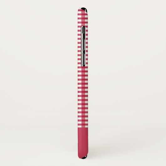 Classic Red en White Gingham Checker Pattern Case-Mate iPhone Case (Achterkant/links)